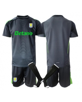 Billige Fotballdrakt Aston Villa Keeper Replika Hjemmedraktsett Barn 2025-26 Kortermet (med bukser)